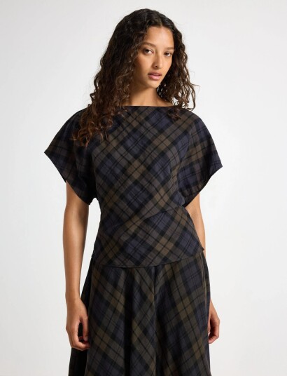 Lindex Short Sleeved Top Brown L
