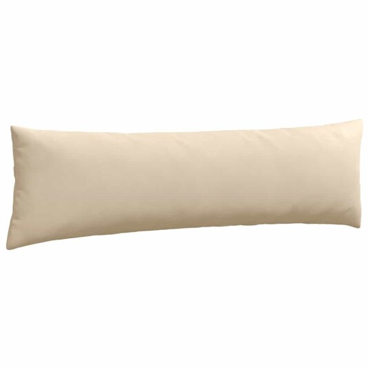 Sofaputer 2 pcs Krem 145 x 40 cm stoff