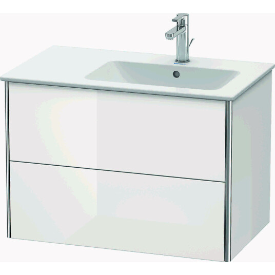 Duravit Xsquare Servantskap m/2 skuffer 810x560x478 mm Hvit Høyglans