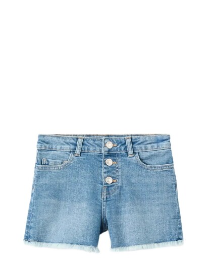 Mango Frayed Hem Shorts Blue 128