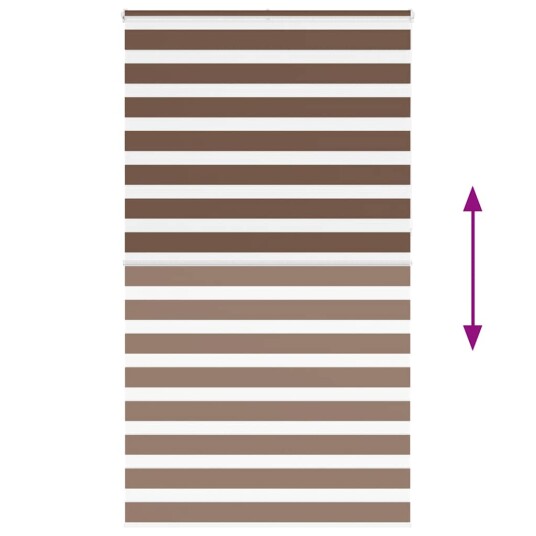 Sebragardin brun 120x230 cm stoff bredde 115,9 polyester