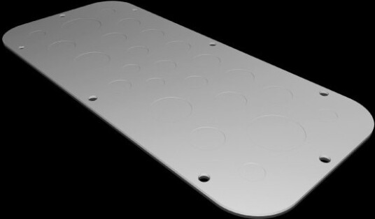 Rittal Metallflensplate Ax Metr. 2572100