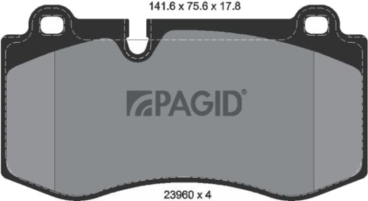 PAGID T1454N Bremseklosser PAGID T1454N Bremseklosser