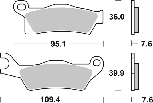 sbs 910RSI Bremseklosser