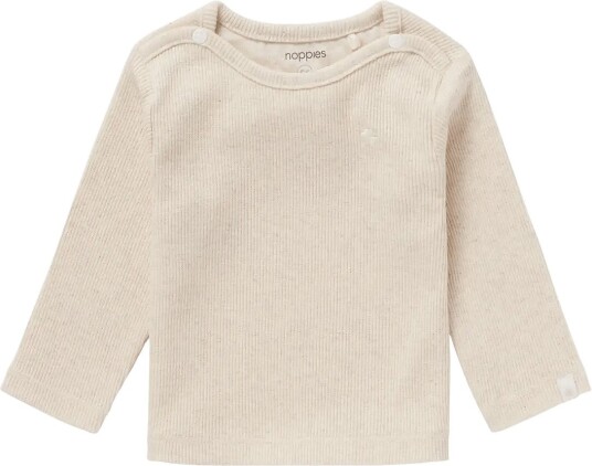 Noppies U Tee Ls Rib Natal - P611 OATMEAL MELANGE - 44