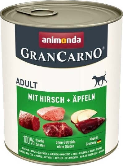 Animonda Adult Grancarno Deer And Apple Vådt Hundefoder 800 G