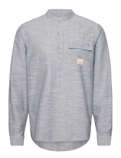 Revolution Grandad Shirt - Grey - S