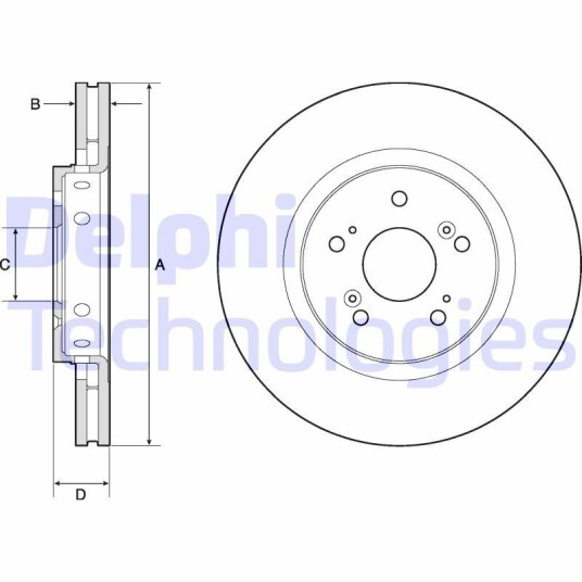 Bremseskive DELPHI BG4808C
