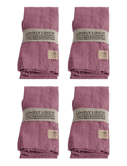 Lovely Linen Lovely Napkin - Pink - 45X45CM Lovely Linen Lovely Napkin - Pink - 45X45CM