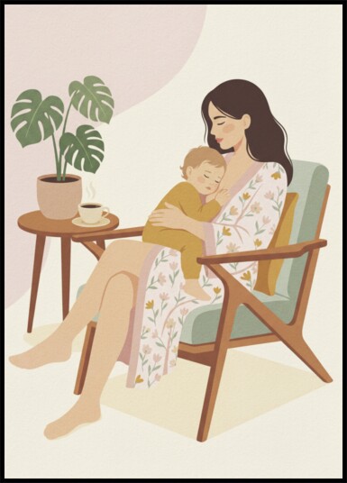Nurturing Mother Baby Plakat / 70x100