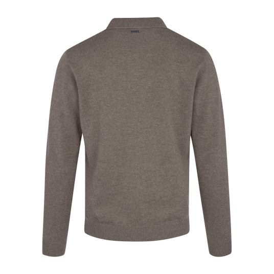 Adebayo Sweater Mid Brown XL Merino knit polo pique Adebayo Sweater Mid Brown XL Merino knit polo pique