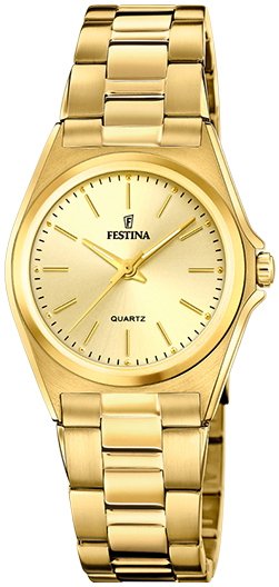 Festina Dameklokke F20557 3 Classic Gull/Gulltonet stål Ø31 mm Festina Dameklokke F20557 3 Classic Gull/Gulltonet stål Ø31 mm