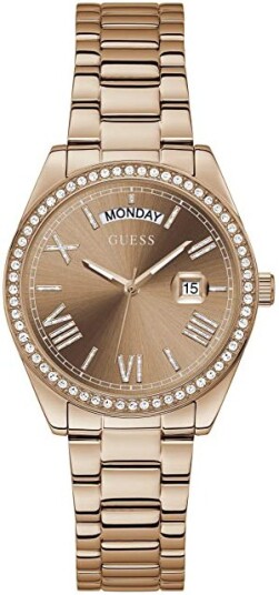 Guess Dameklokke GW0307L3 Luna Rosegullfarget/Rose gulltonet stål Guess Dameklokke GW0307L3 Luna Rosegullfarget/Rose gulltonet stål