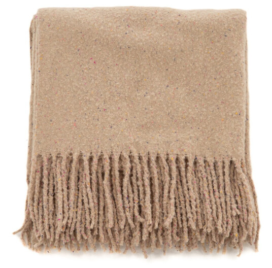 Venture Design Tilly pledd Beige 170 x 130 cm Beige Venture Design Tilly pledd Beige 170 x 130 cm Beige