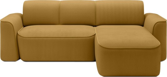 Ume 4 seter Sofa med Sjeselong   Gul