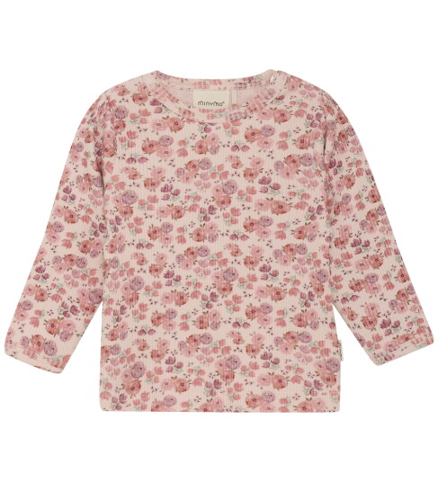 Minymo Genser Rib Peach Pisk 56 Genser Rosa Minymo Genser Rib Peach Pisk 56 Genser Rosa