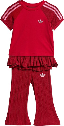 Adidas Originals   Treningssett  Knt Tee Leg Set   Rød