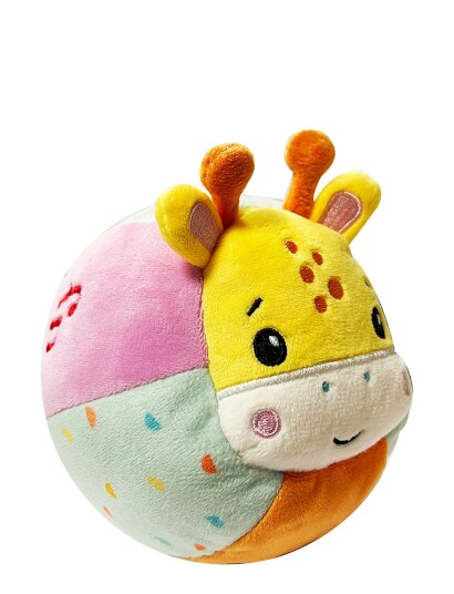 Barbo Toys Animal Bell Ball - Giraffe - Multi/patterned - ONE SIZE