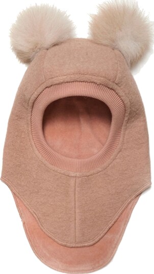 Huttelihut Elefantlue m. Alpaca Pompoms Big Bear Rose Melange 4-6 år/53 Huttelihut Elefantlue m. Alpaca Pompoms Big Bear Rose Melange 4-6 år/53