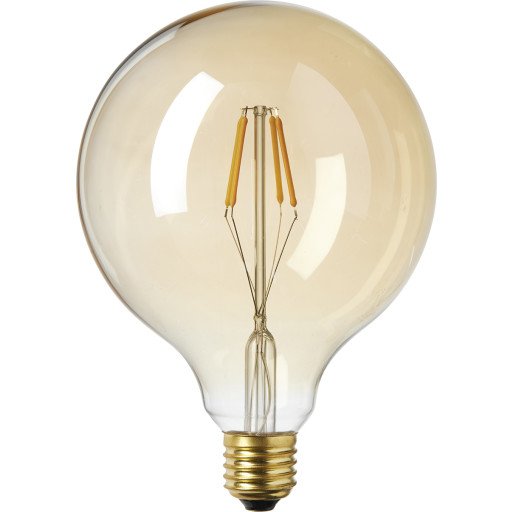 Pære LED Globe Basic Ø125 4W 2200K 300 lumen E27, gylden