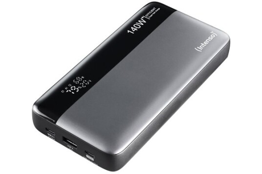 Intenso 7350060, 25000 Mah, Lithium-Ion (Li-Ion), Power Delivery, 140 W, Sort, Grå Intenso 7350060, 25000 Mah, Lithium-Ion (Li-Ion), Power Delivery, 140 W, Sort, Grå