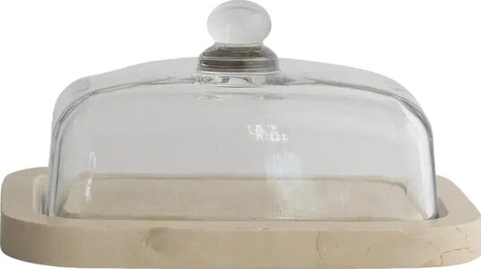 Mette Ditmer Marble Butter Box   SAND   W14X L19.5X H10.5 cm