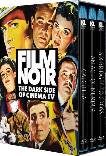 Film Noir: The Dark Side of Cinema IV: Calcutta / An Act of Murder / Six Bridges to Cross Bluray