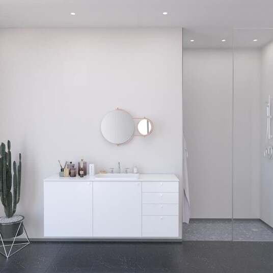 Baderomspanel Fibo 2094 00 S White Baderomspanel Fibo 2094 00 S White