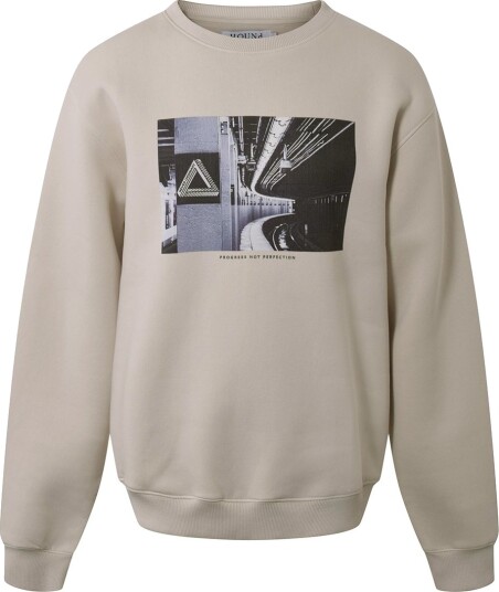 Hound Collegegenser Light Sand m. Trykk Hound 12 år 152 Collegegenser Beige