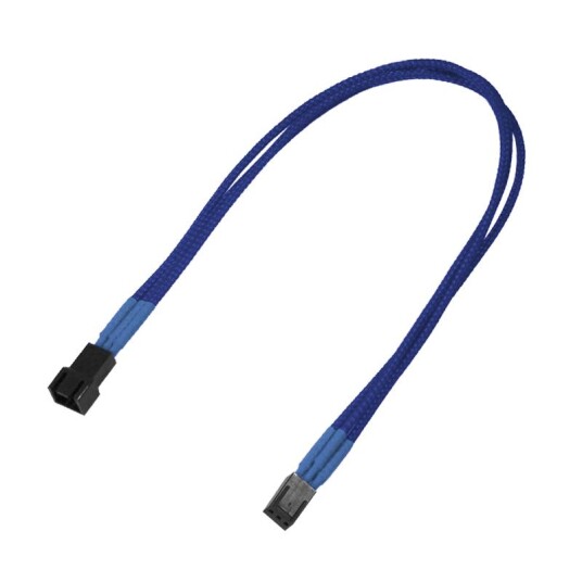 Nanoxia 3-Pins Forlengelseskabel 30 cm Molex Blå Nanoxia 3-Pins Forlengelseskabel 30 cm Molex Blå