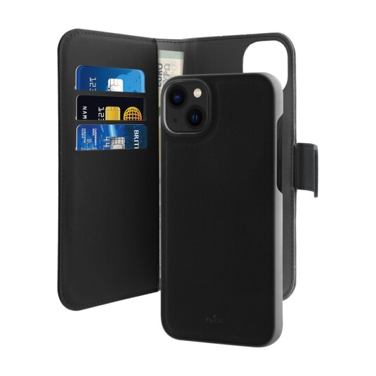 Puro 2-I-1 Magnetisk Lommebok-Deksel Iphone 14 Plus Svart