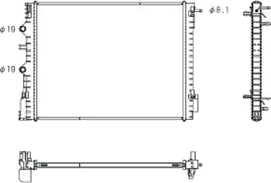 DIEDERICHS DCM3981 Radiator motorkjøling