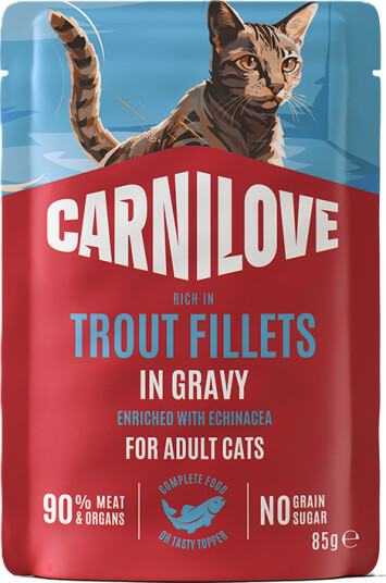 Carnilove Katt Gravy med Ørret og Echinacea 85g Carnilove Katt Gravy med Ørret og Echinacea 85g
