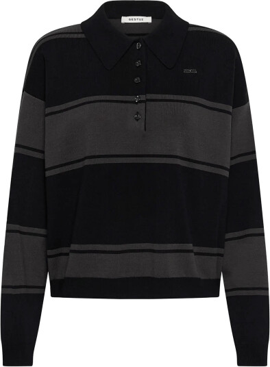 Gestuz Gzsilda Polo Pullover - Black - M