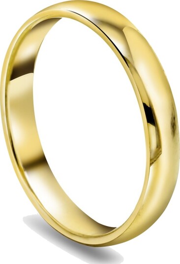 Giftering i 585 gult gull | 3 mm bredde