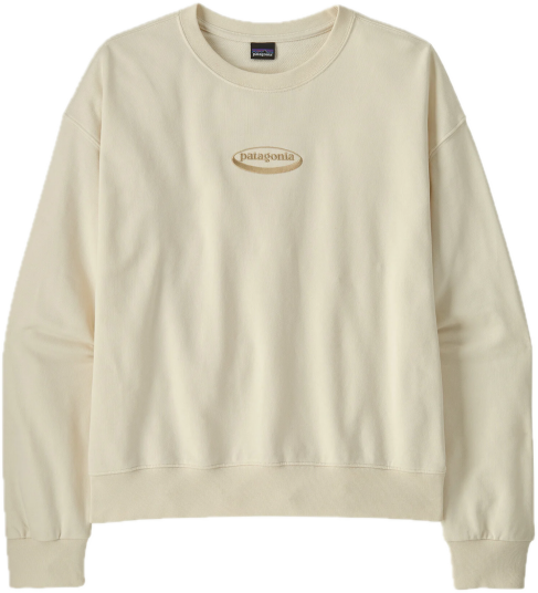 Patagonia W"s "95 Oval Logo Daily Crew Wool White M