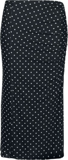 RED by EMP Middellangt skjørt   Polka Dot Basic Skjørt   S til XL   Damer   svart