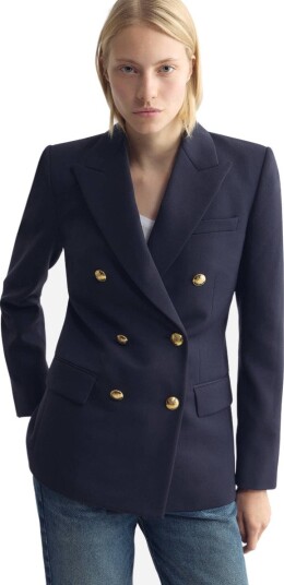 Nili Lotan Bruni double breasted jacket US 4 blå dame