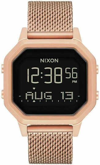 Nixon Dameklokke A1272897 00 LCD/Rose gulltonet stål