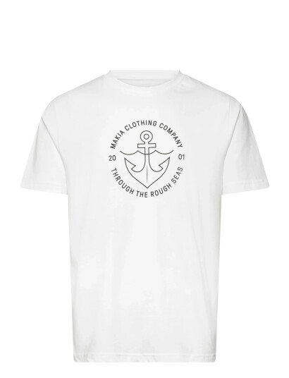 Makia Hook T-Shirt - White - XXL