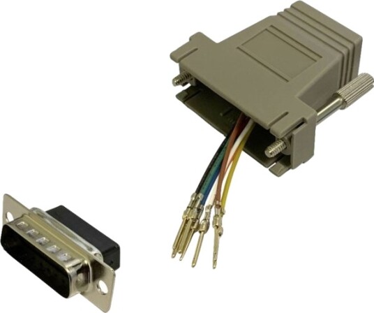 Bkl Electronic 10121121 Adapter D-Sub-Kontakt 15-Pols - Rj45-Tilkobling (1 Stk.)