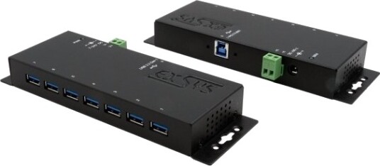 Exsys Ex-1188Hms-3 Usb 3.2 Gen 1 3.1 Gen 1 Type-B Usb 3.2 Gen 1 3.1 Gen 1 Type-A 5000 Mbit/S Sort Kraft Indikator 12 V