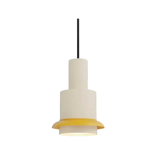 Chaumont Pendel Ø19xH28 White/Yellow DCW Chaumont Pendel Ø19xH28 White/Yellow DCW