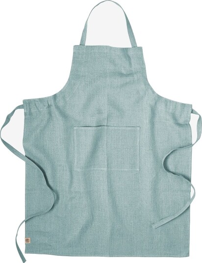 Lovely Linen Forkle Classic i manglet lin Blå Lovely Linen Forkle Classic i manglet lin Blå