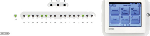 Wavin AHC 9000 Gulvvarmestyring m/Display 1 16 Kretser Wavin AHC 9000 Gulvvarmestyring m/Display 1 16 Kretser