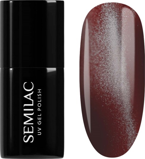 SEMILAC UV Gel Polish 738 Cherry Choco Jelly Gloss