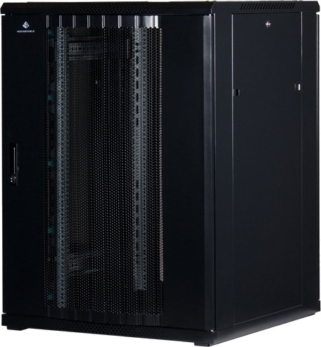 Rockstable Rs19-8822Pp Frittstående Hylle 22U 800 Kg Nøkkellås Rack Skinner Justerbare Bein