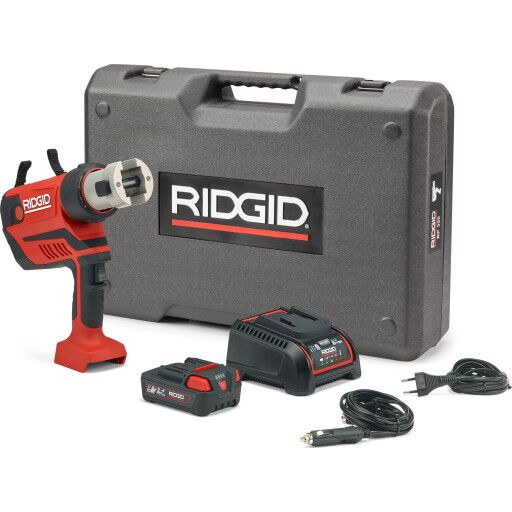 Ridgid RP350 pressemaskin m. batteri og lader Ridgid RP350 pressemaskin m. batteri og lader
