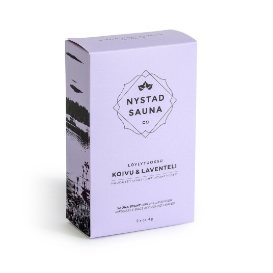 Nystad Sauna Scent Bjørk og lavendel 3x4g Nystad Sauna Scent Bjørk og lavendel 3x4g