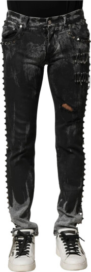 Dolce & Gabbana Herre Jeans Svart S,
